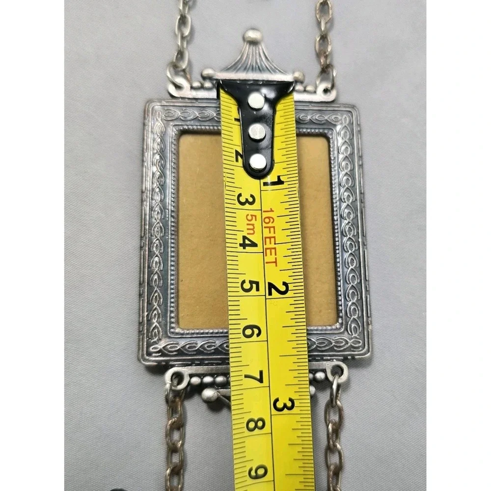 Vtg 3 Piece Hanging Ornate Pewter Picture Frames 70s 80s 90s